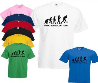 Kids Pro Evolution Football Soccer Vinyl Print T Shirt   All Sizes