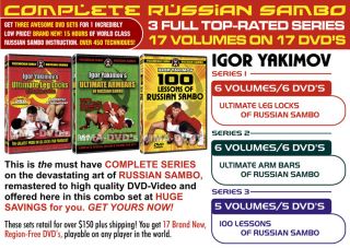 Russian Sambo Instructional DVD Mega Pack Featuring Igor Yakimov For