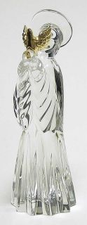 Gorham Crystal Nativity Figurine Angel with Dove 68364