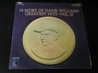 Hank Williams Greatest Hits III 63 LP SEALED