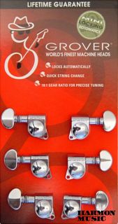 Grover 406C 3 x 3 Chrome Mini Self Lock Tuning Machine Heads SG