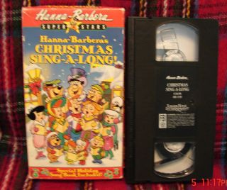 Hanna Barberas Christmas Sing Along VHS Video RARE Free 1st Class