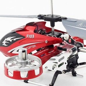 CH Mini Remote Control RC Gyro Metal Helicopter F103 Blue Brand New