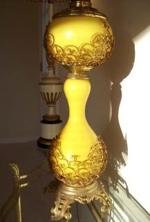  ♥VICTORIAN♥CHIC♥TABLE♥GLASS LAMP★Shabby★Photography Prop