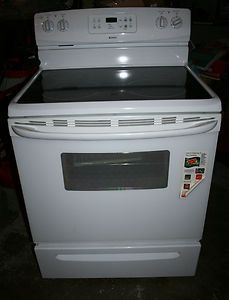 Brand New White Kenmore Glass Top Electric Range Stove 30