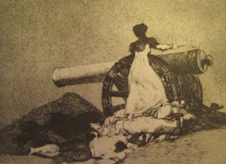Goya Que Valor Engraving