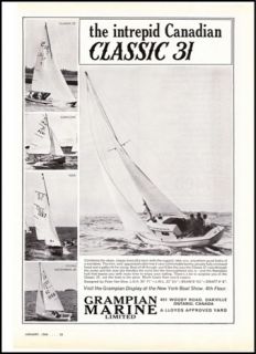  print advertisement for Grampian Marine’s Classic 31 sailboat