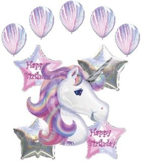  Unicorn Balloon Bouquet Decoration Happy Birthday Party Girl