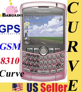   Blackberry 8310 Curve Smartphone Cell Phone AT T Mobile gsm GPS PINK