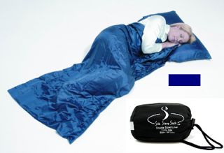Grand Trunk Navy Blue Silk Sleep Gear Sack Double w/ Waterproof Stuff