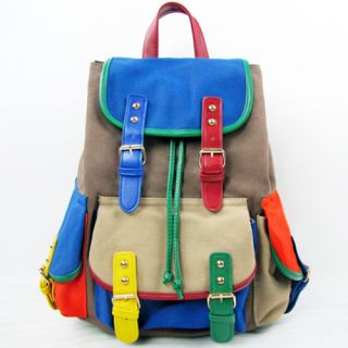 Grace Karin Girls Casual Canvas Travel Backpack Rucksack Shoulders Bag