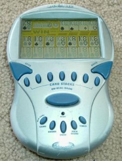 2000 Radica Big Screen Electronic Handheld Solitaire Game