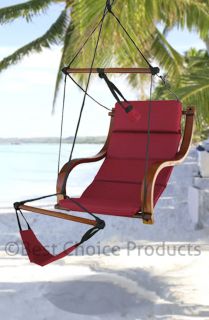 Hammock Air Chair Deluxe Padded Hanging Lounge Chair Outdoor Yard