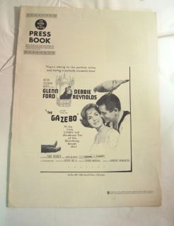 1959 Movie Press Book The Gazebo Glenn Ford Reynolds