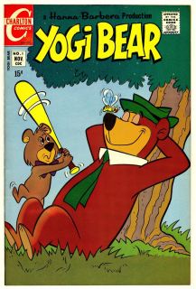 Hanna Barbera YOGI BEAR 1 VF NM 1970 CHARLTON COMIC BOOK Scarce First