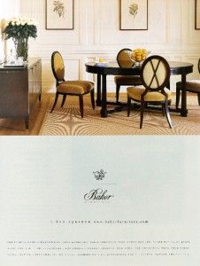 1999 Baker Furniture Barbara Barry CollectionPrint Ad