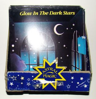 Astral Magic stars glow in the dark after having been exposed to the