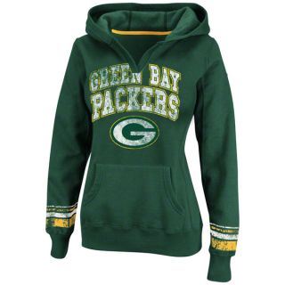 Green Bay Packers Green Womens Pre Season Favorite II Hooded