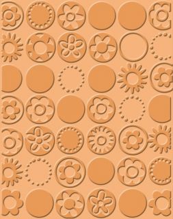 Provo Craft Cuttlebug A2 Embossing Folder Bloom Dots 37 1136