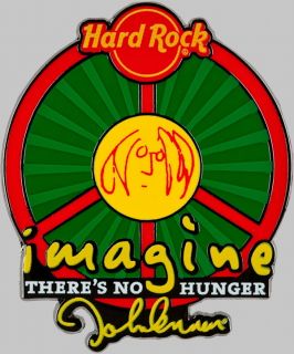 Hard Rock Cafe 2010 John Lennon Imagine Why Hunger Pin