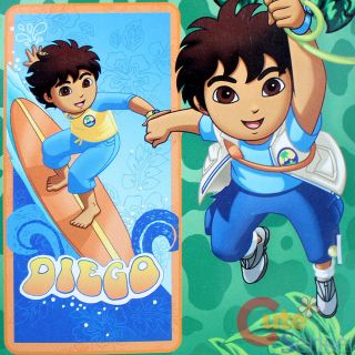 Go Diego Go Beach Towel Bath Towel Surfing Board Cotton 100 30x60