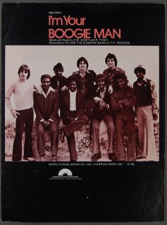1976 IM Your Boogie Man Casey Finch K C and The Sunshine Band Sheet