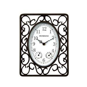 Luster Leaf Harrogate Scroll Clock Decorative Indoor Outdoor Clock