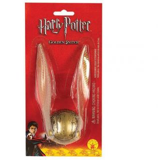 Harry Potter Golden Snitch Gold Wing Ball Quidditch New