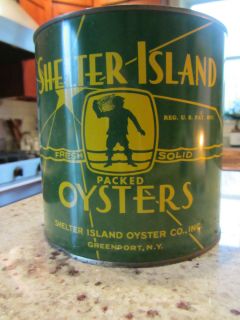 Shelter Island Oyster Tin Greenport Long Island New York