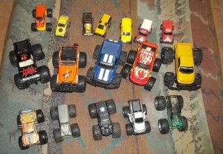 Monster Truck Diecast Lot 17 Grave Digger Ford Dodge Jeep Masters of