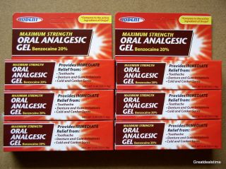 ORAL GEL ANALGESIC MAX STRENGTH BENZOCAINE TOOTHACHE WHOLESALE LOT OF