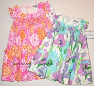 New Hartstrings Girls Pink Blue Cotton Flowers Floral Dress Size 2T 3T