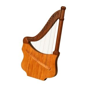 lute harp with nylon case tuning tool free book