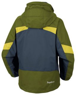 Columbia 3n1 Jacket Parka Coat 8 Small Green Waterproof Boys Bugaboo
