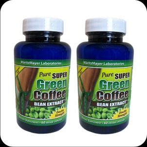 In Stock Pure Super Green Coffee Bean Extract 2 Bottles