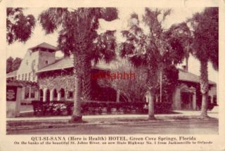  (HERE IS HEALTH) HOTEL GREEN COVE SPRINGS, FL On the St. Johns River