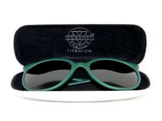  Vintage Vuarnet 002 Green Retro Cat Eye Cats Sunglasses