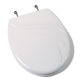 Comfort Seats Seahorse Acrylic Toilet Seat with Chrome Hinges