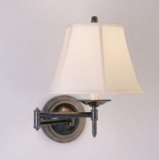 House of Troy Decorative 11 Swing Arm Wall Lamp in Antique Brass