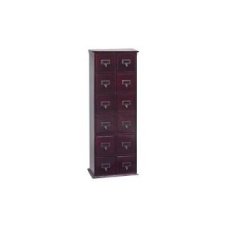 Leslie Dame Library Style 12 Drawer Multimedia Cabinet   GL06 0518