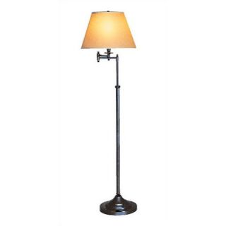 Robert Abbey Kinetic Adjustable Swing Arm Table Lamp in Deep Patina