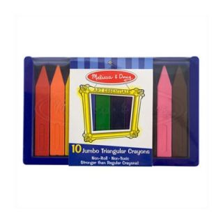 Melissa and Doug 10 Jumbo Triangular Crayons