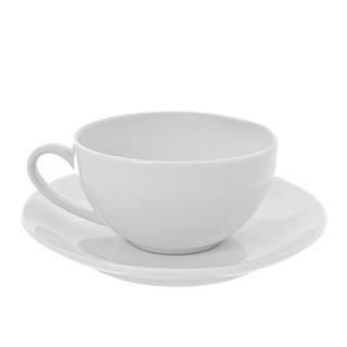 Ten Strawberry Street Royal Coupe 10 oz. Oversized Tea Cup and Saucer