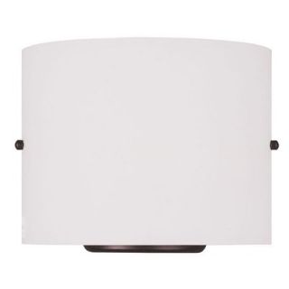 Nuvo Lighting Empire Wall Sconce with Frosted White Glass in Brushed