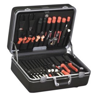  Tool Case with Chrome Hardware in Black 13 x 18 x 6   926T CB BLK