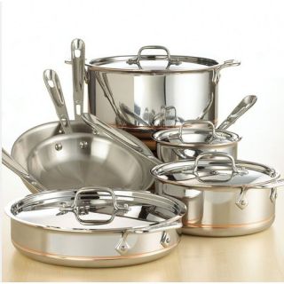 Copper Core 5 Ply 10 Piece Cookware Set