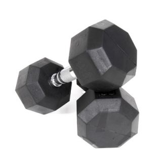 VTX by Troy Barbell 15 lbs Rubber Encased Octagonal Dumbbell