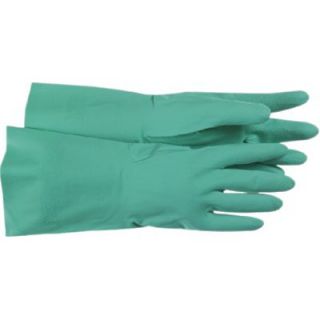  Nitrile Gloves   flocked lined green nitrile 16 gage glove   1UH0027L