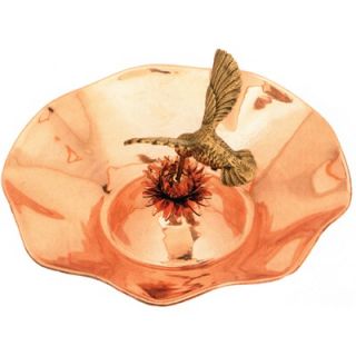 ACHLA 13 Hummingbird Bird Bath Polished Copper   ACHHBBB01