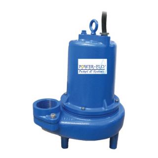 PowerFlo Pumps Sewage 3 Submersible Pump 2 HP 14 Amps   PFSE2094